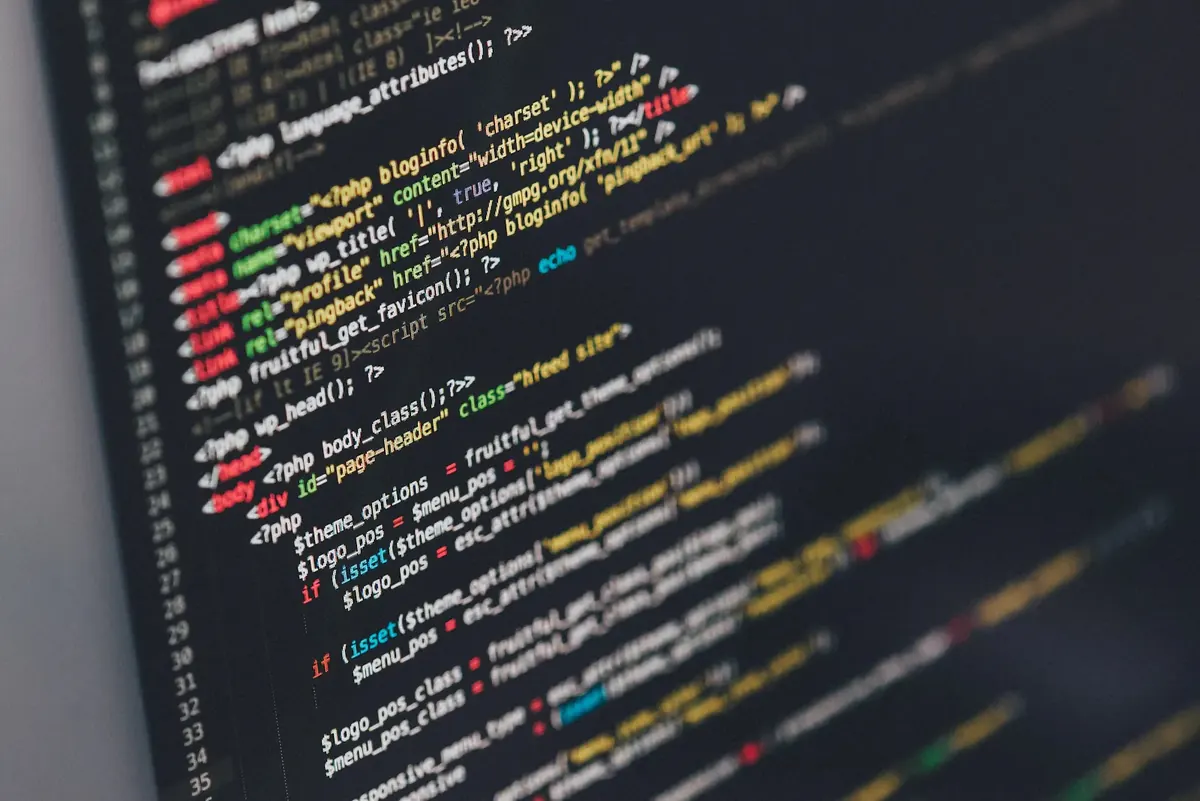 Website design on a desktop screen